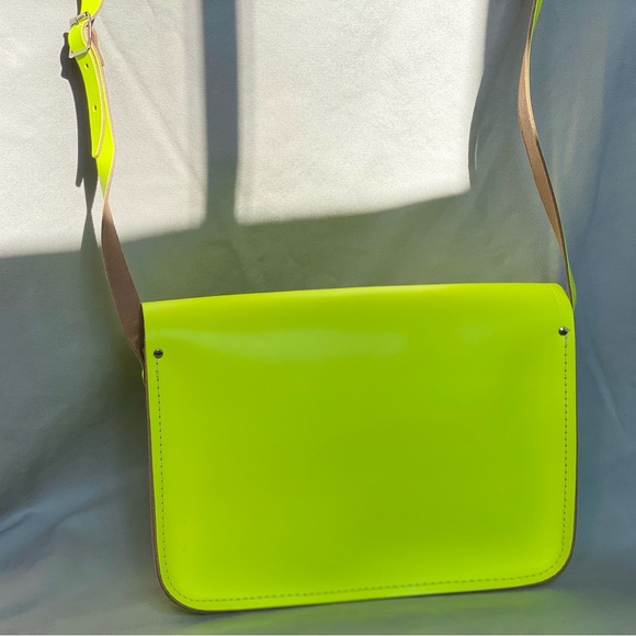 Custom Neon Genuine Leather Crossbody Bag by Cambridge Satchel England - Picture 4 of 6